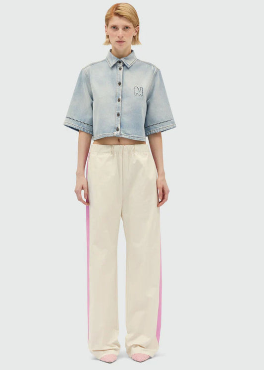 Gabardine Trouser-Offwhite