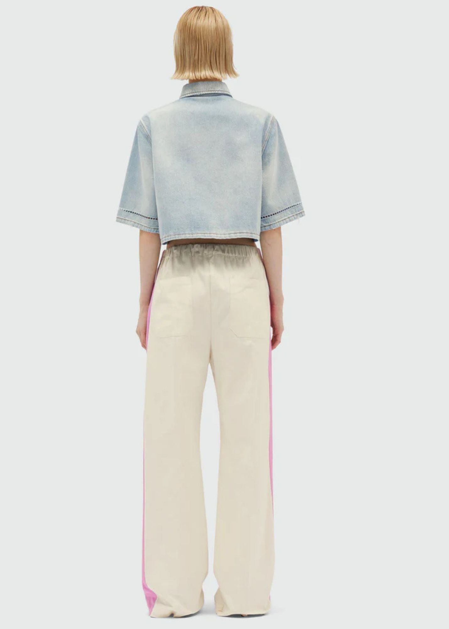 Gabardine Trouser-Offwhite