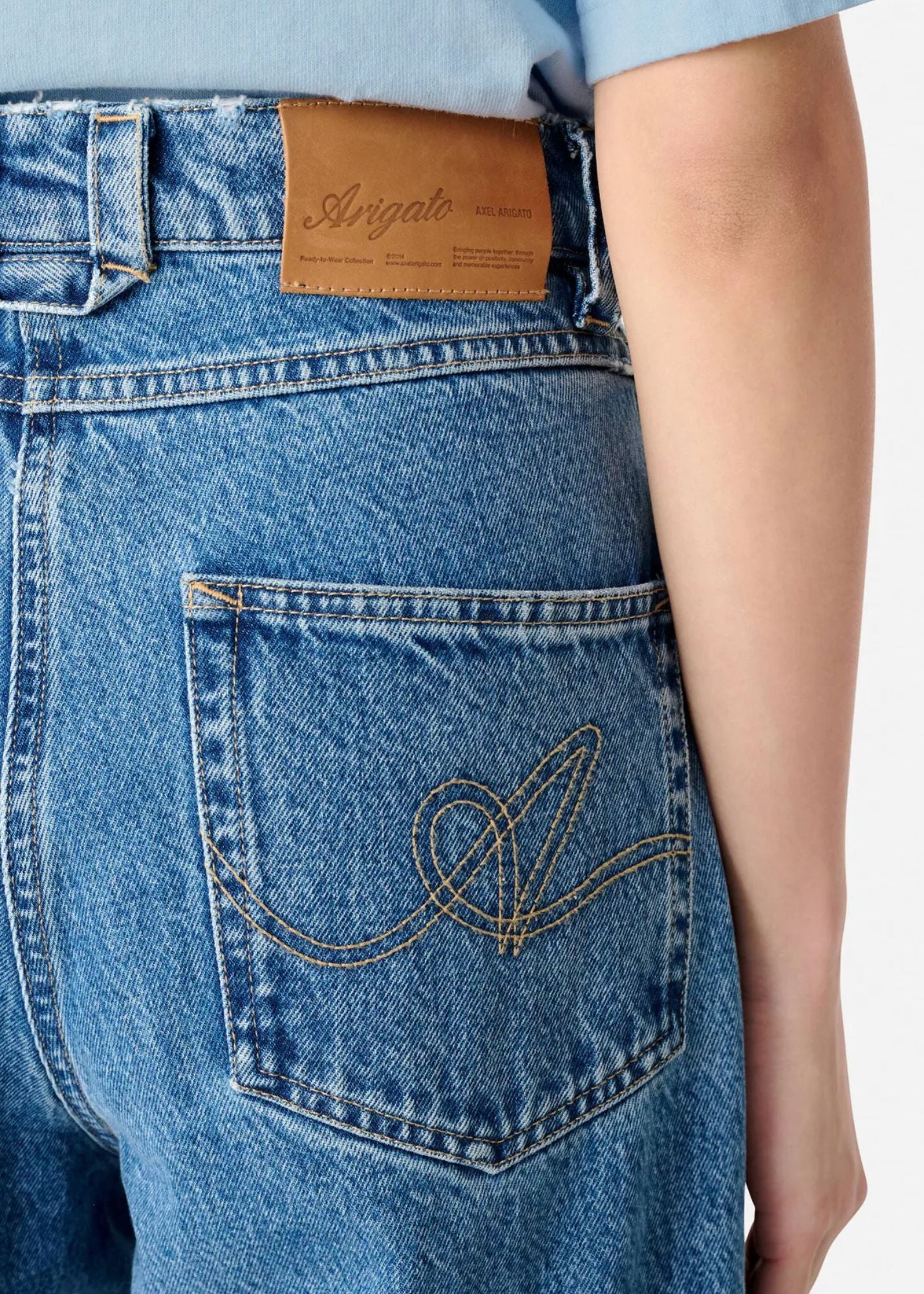 Sly Mid Rise Jeans-Mid Blue