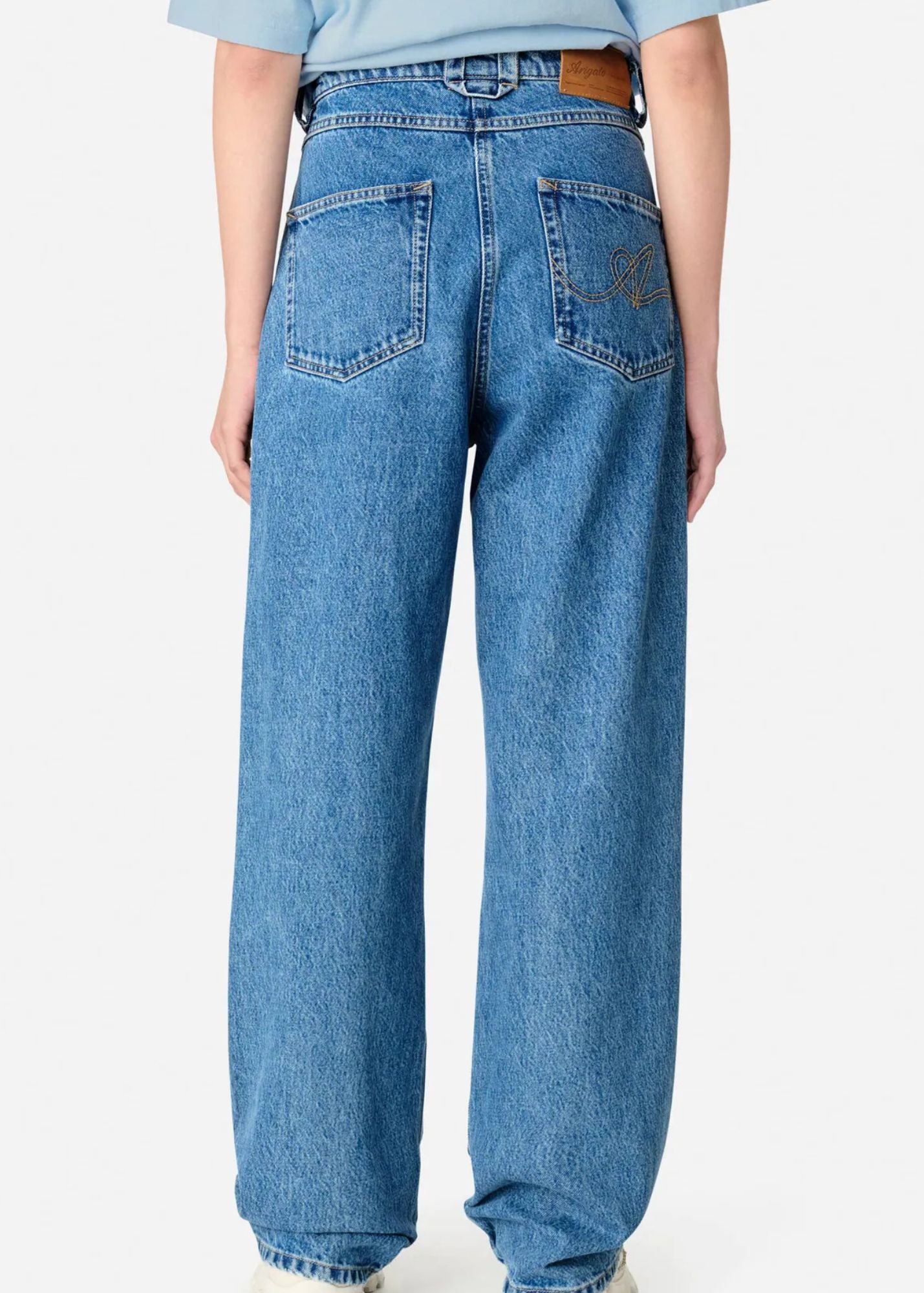 Sly Mid Rise Jeans-Mid Blue