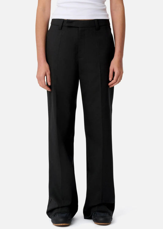 Vera Slit Trouser-Black-Women