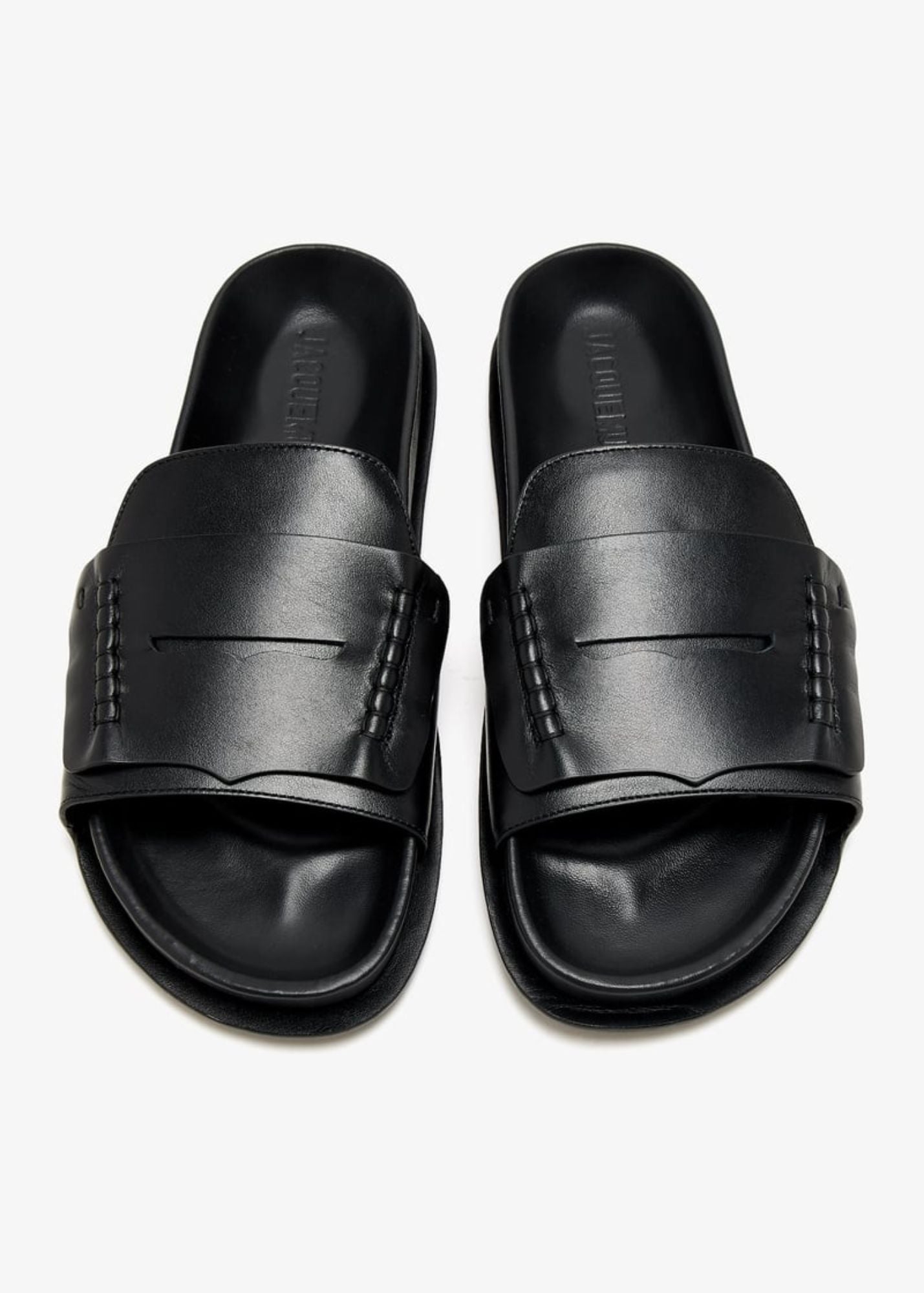 The Mocassin Sandals-Black