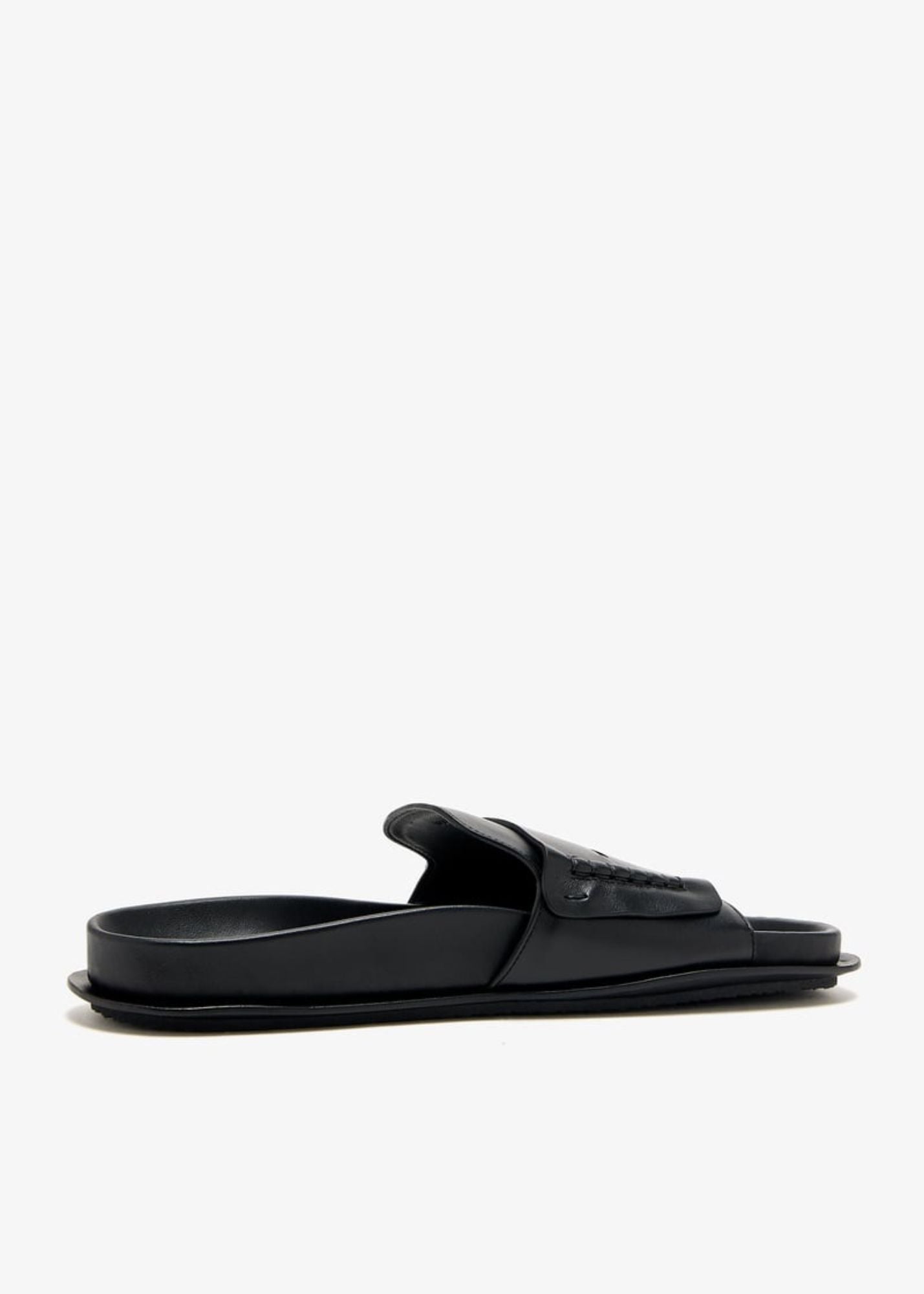 The Mocassin Sandals-Black