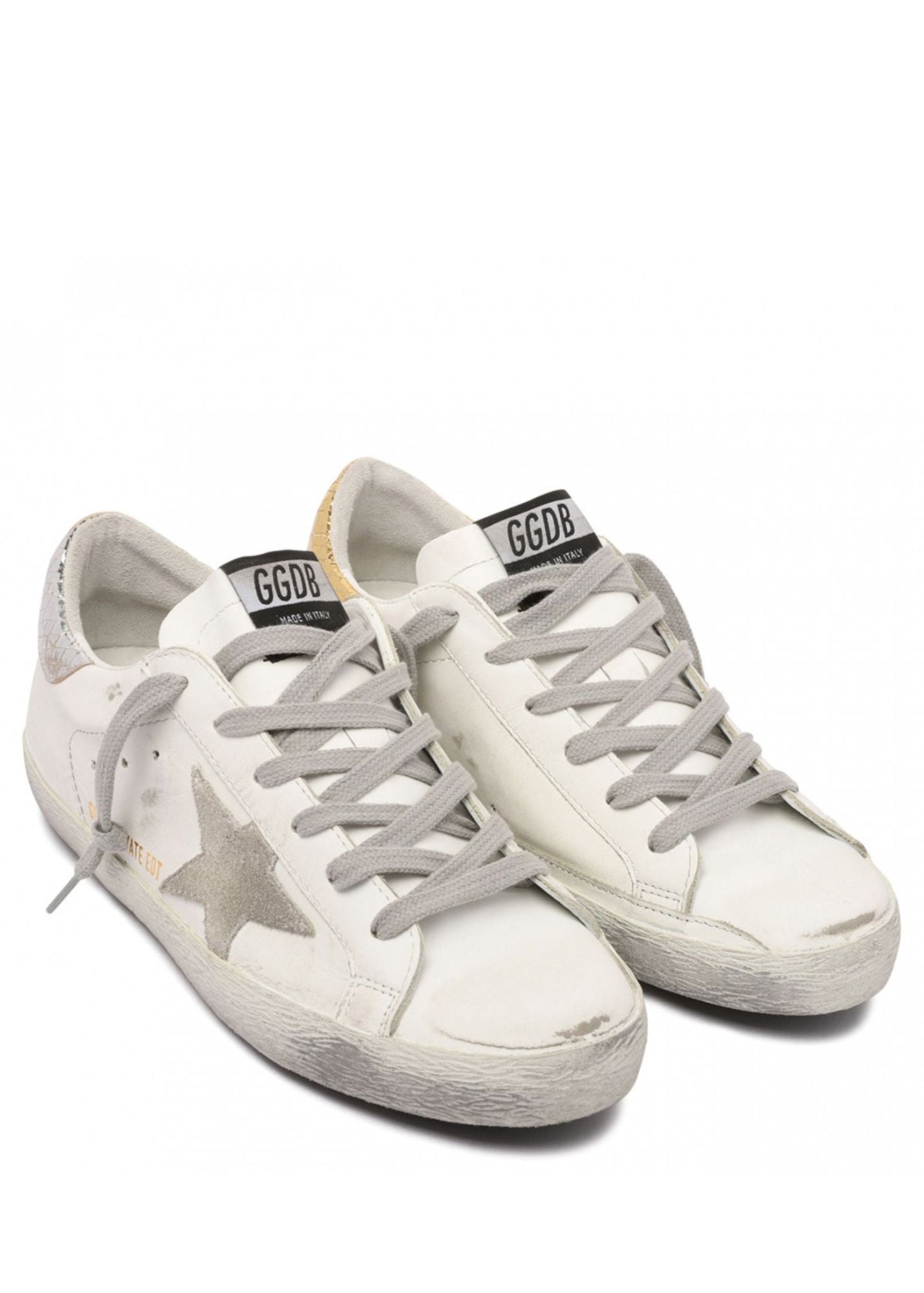 Super Star Leather-White/Gold-Women