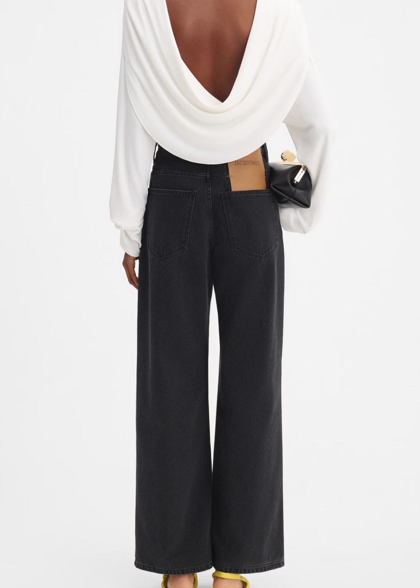 The wide denim pants-Denim-Women (Copy)