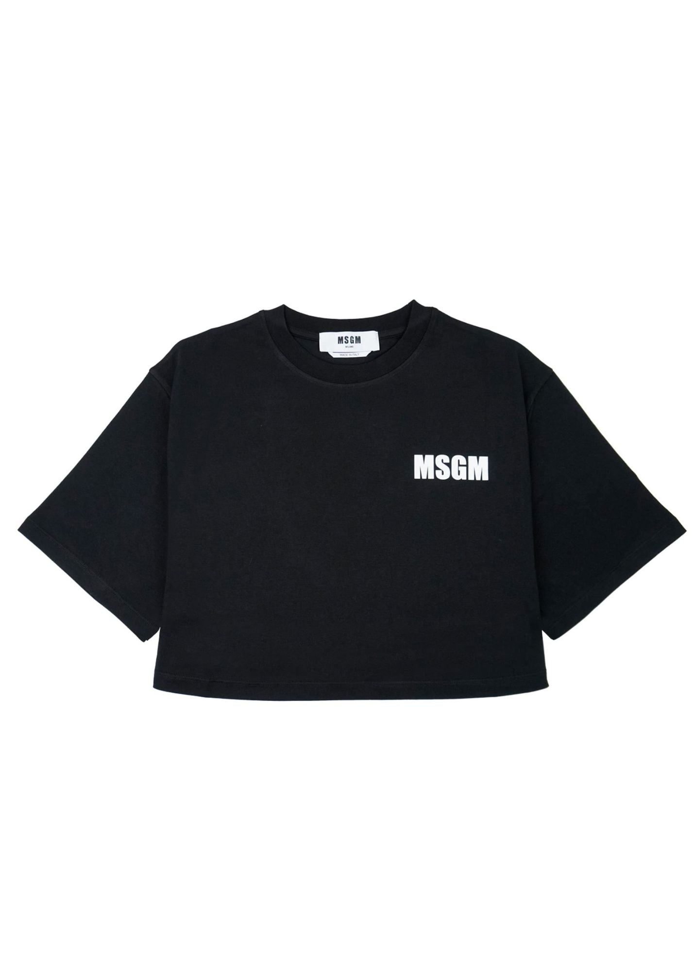 Logo Crop T-Shirt-Black