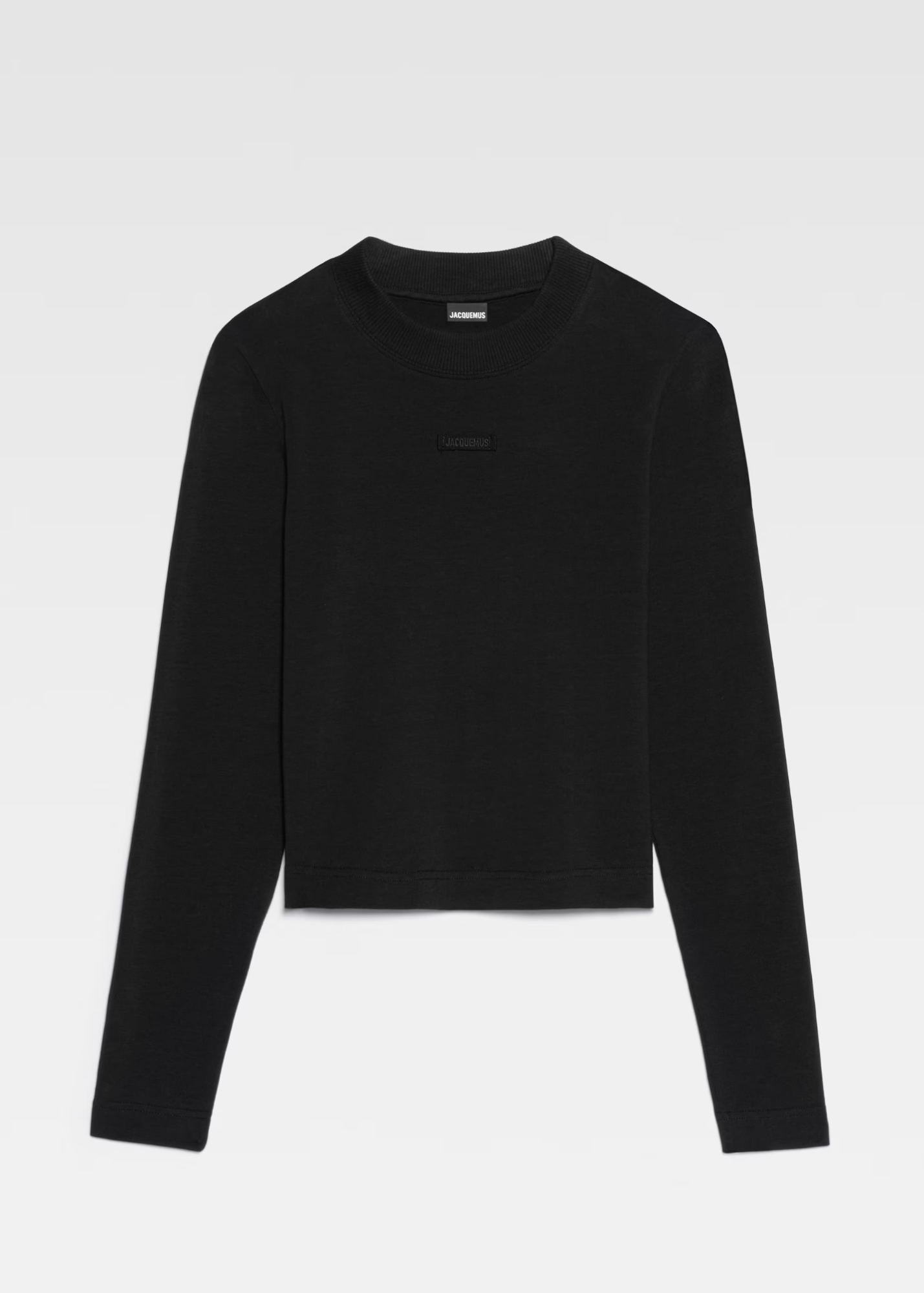 Gros Grain Long-Sleeve T-Shirt-Black