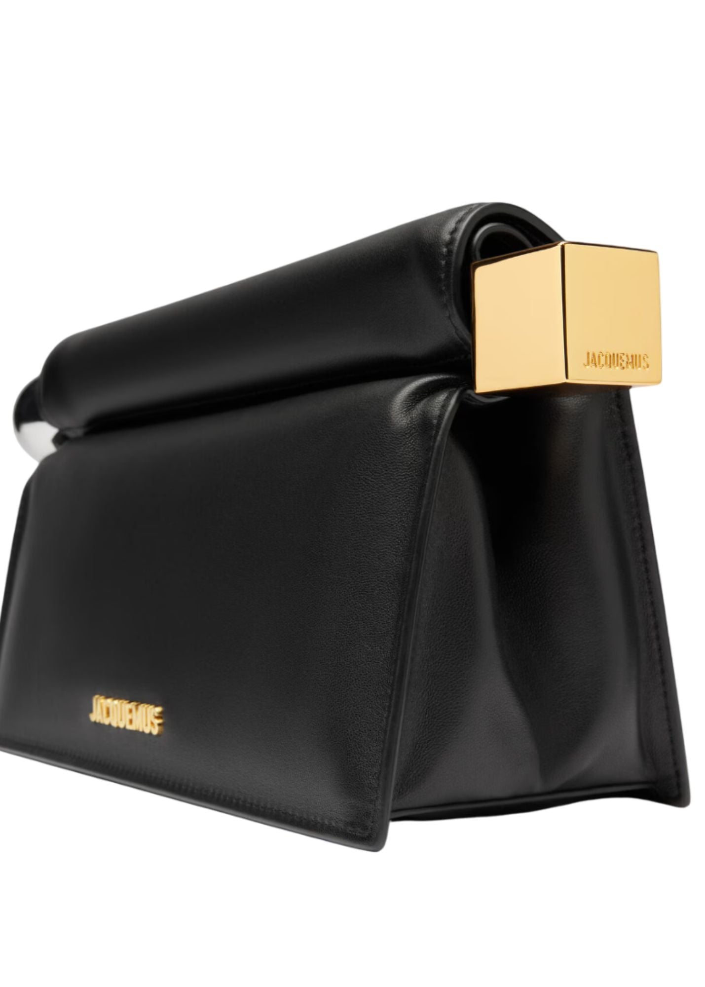 The Round Square Pouch-Black