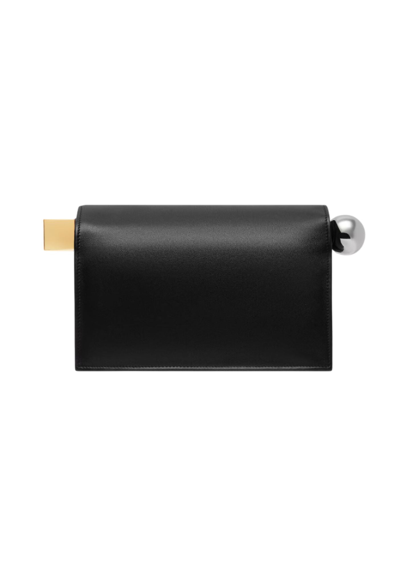 The Round Square Pouch-Black