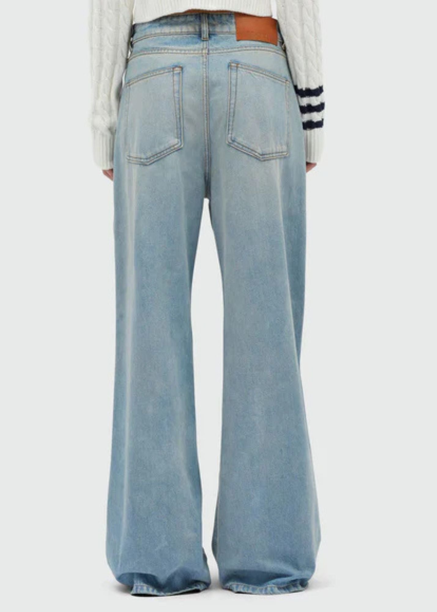 Wide Leg Trouser-Sky Blue-Women