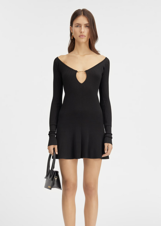 The Pralu Mini Dress-Black