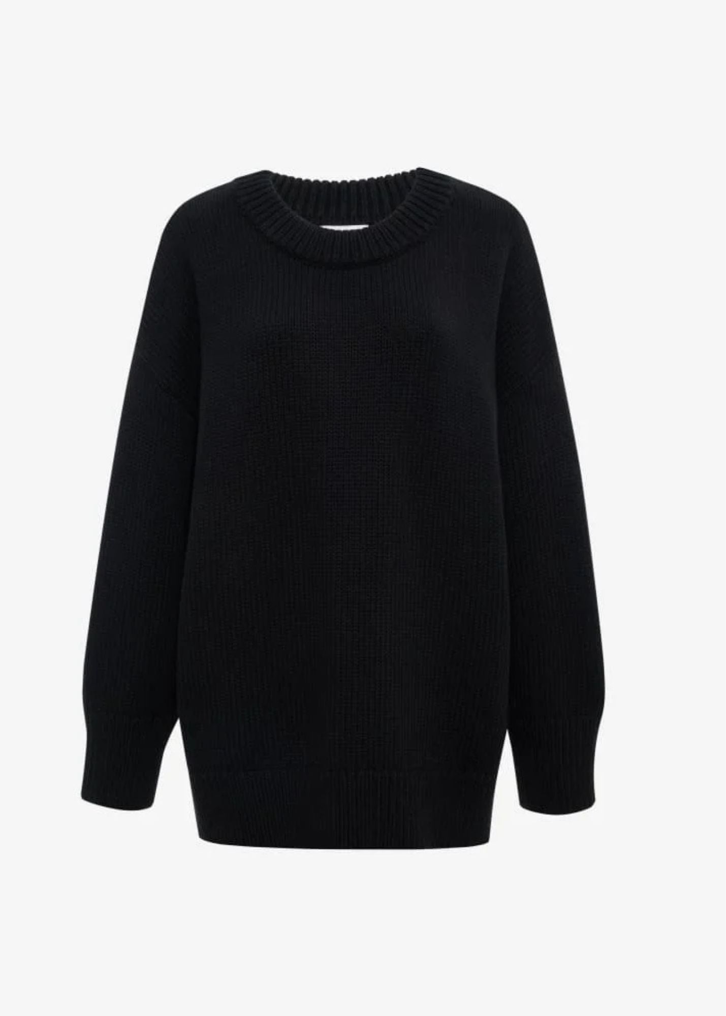 Fair Isle Sweater-Black