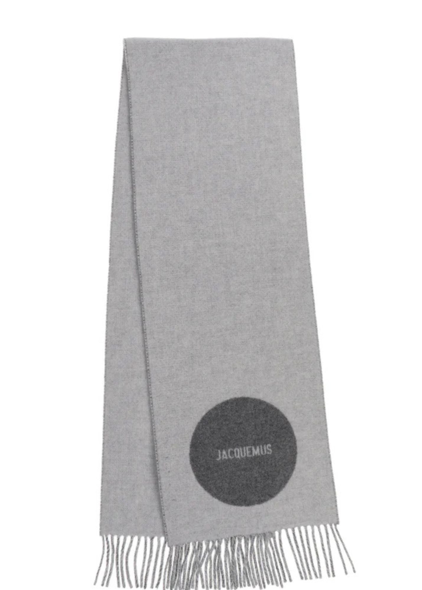 The Rond Carre Scarf-Grey