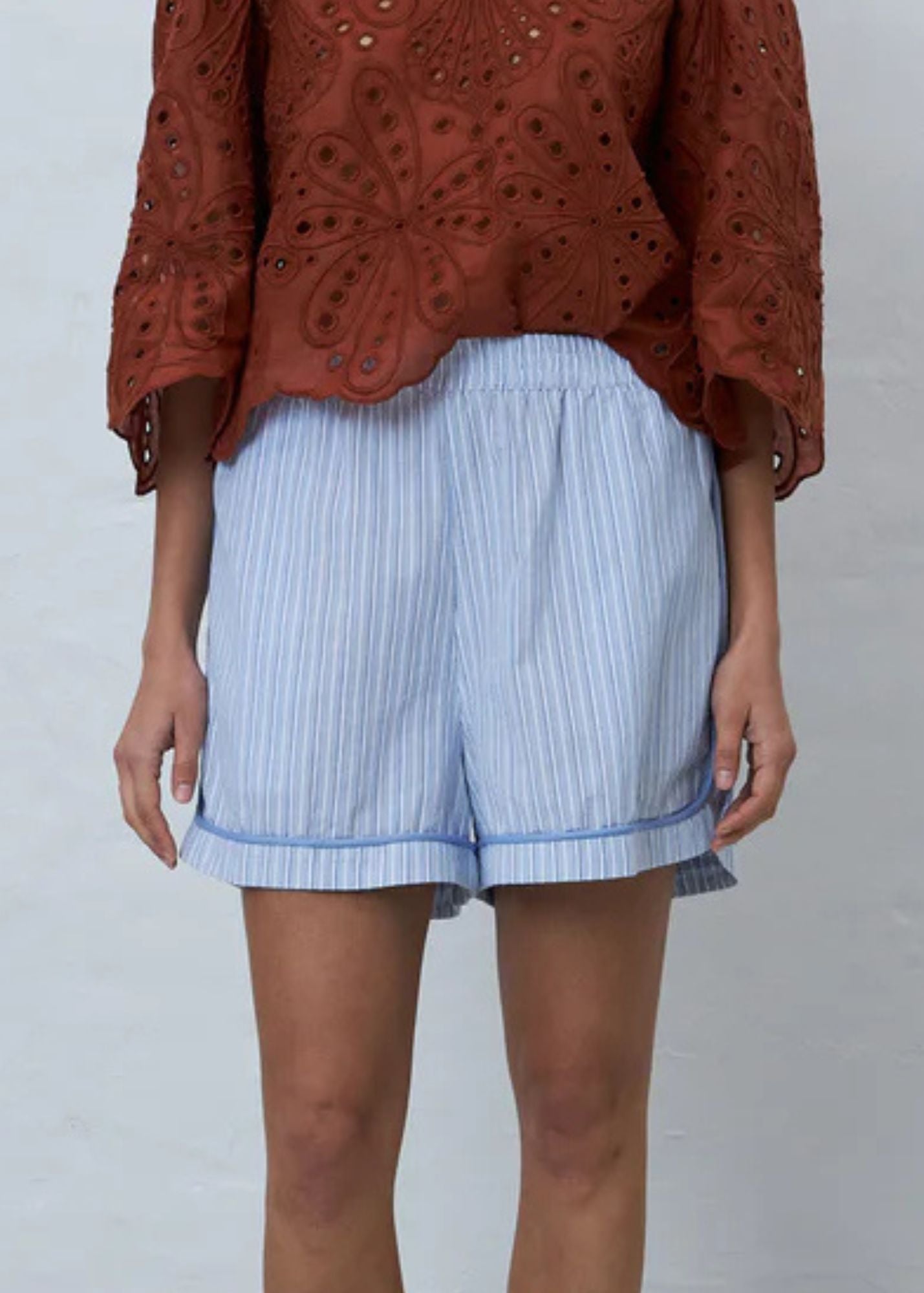 Pyjamas Short-White/Blue