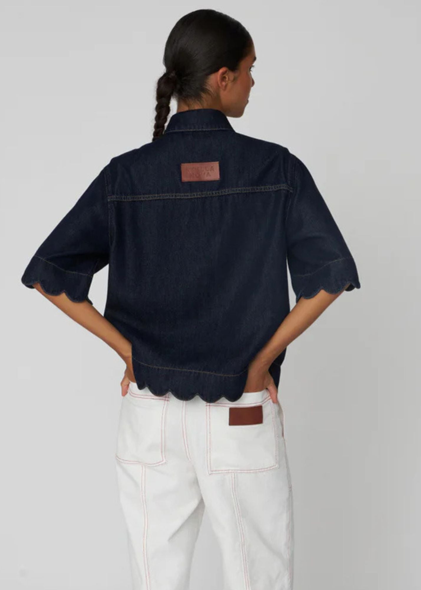 Blue Denim Shirt-Denim Blue