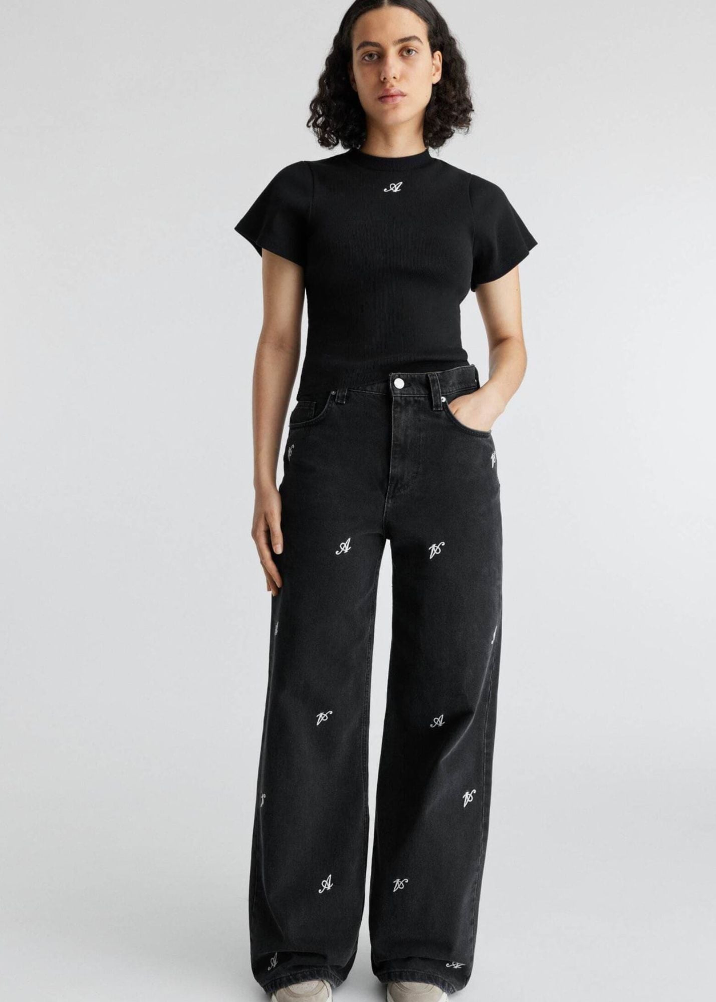 Clara Wide Pant-Black