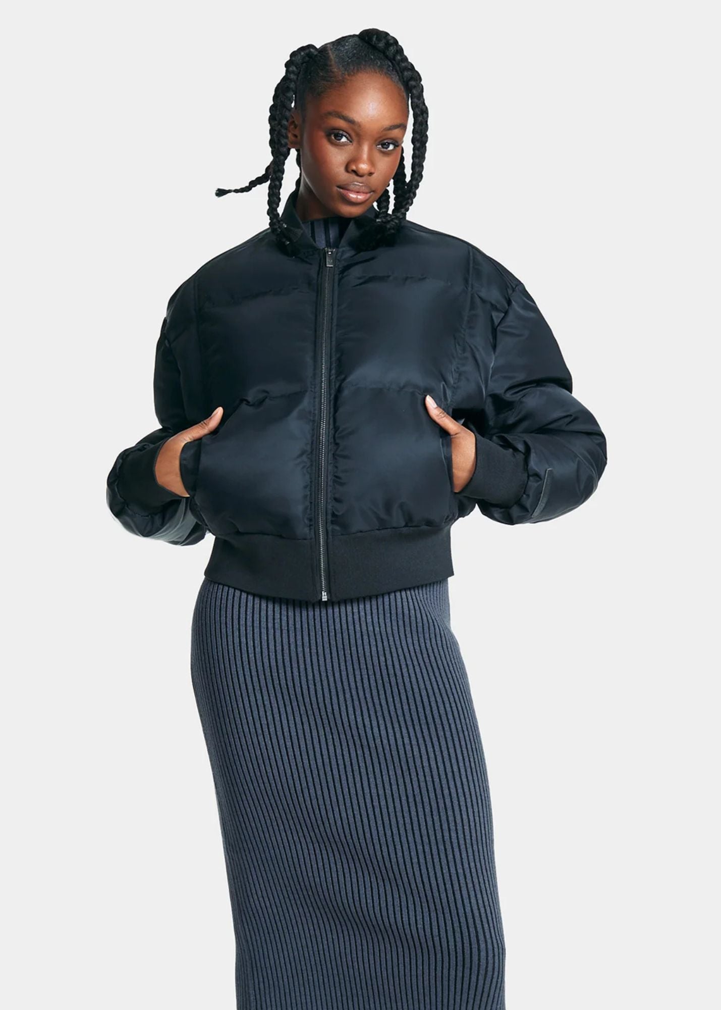 Anaya Puffer Jacket-Black