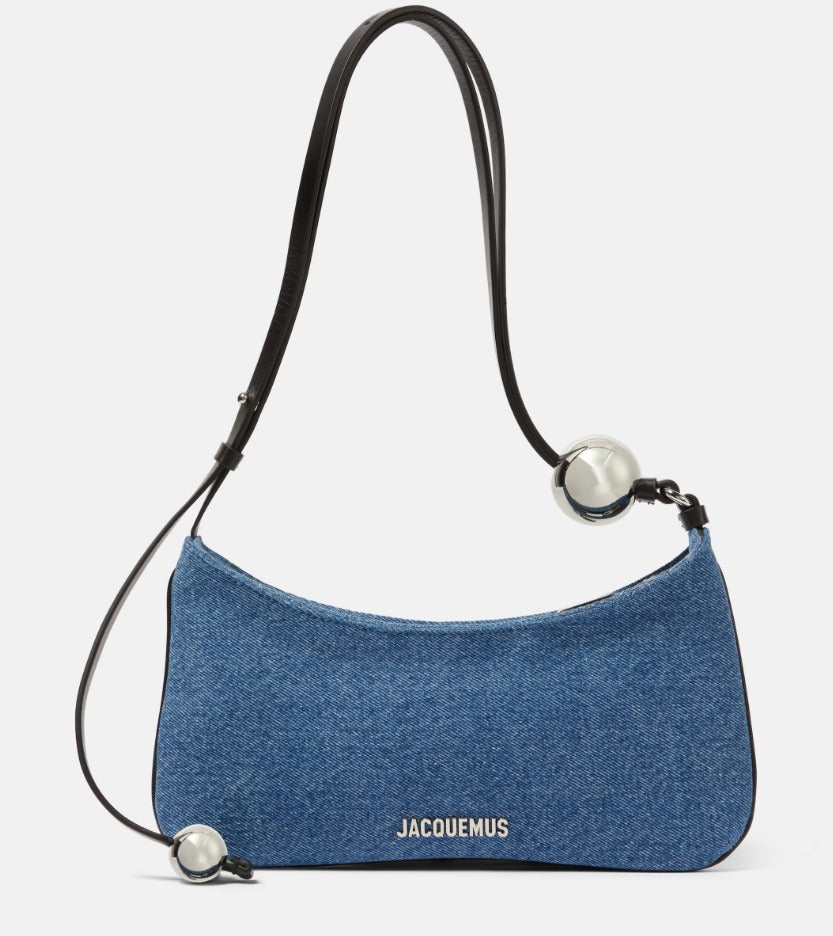 Le Bisou Perle denim shoulder bag