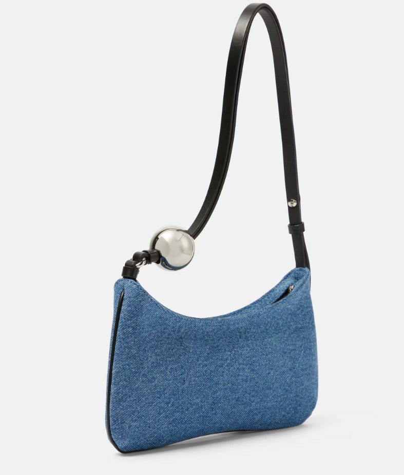 Le Bisou Perle denim shoulder bag