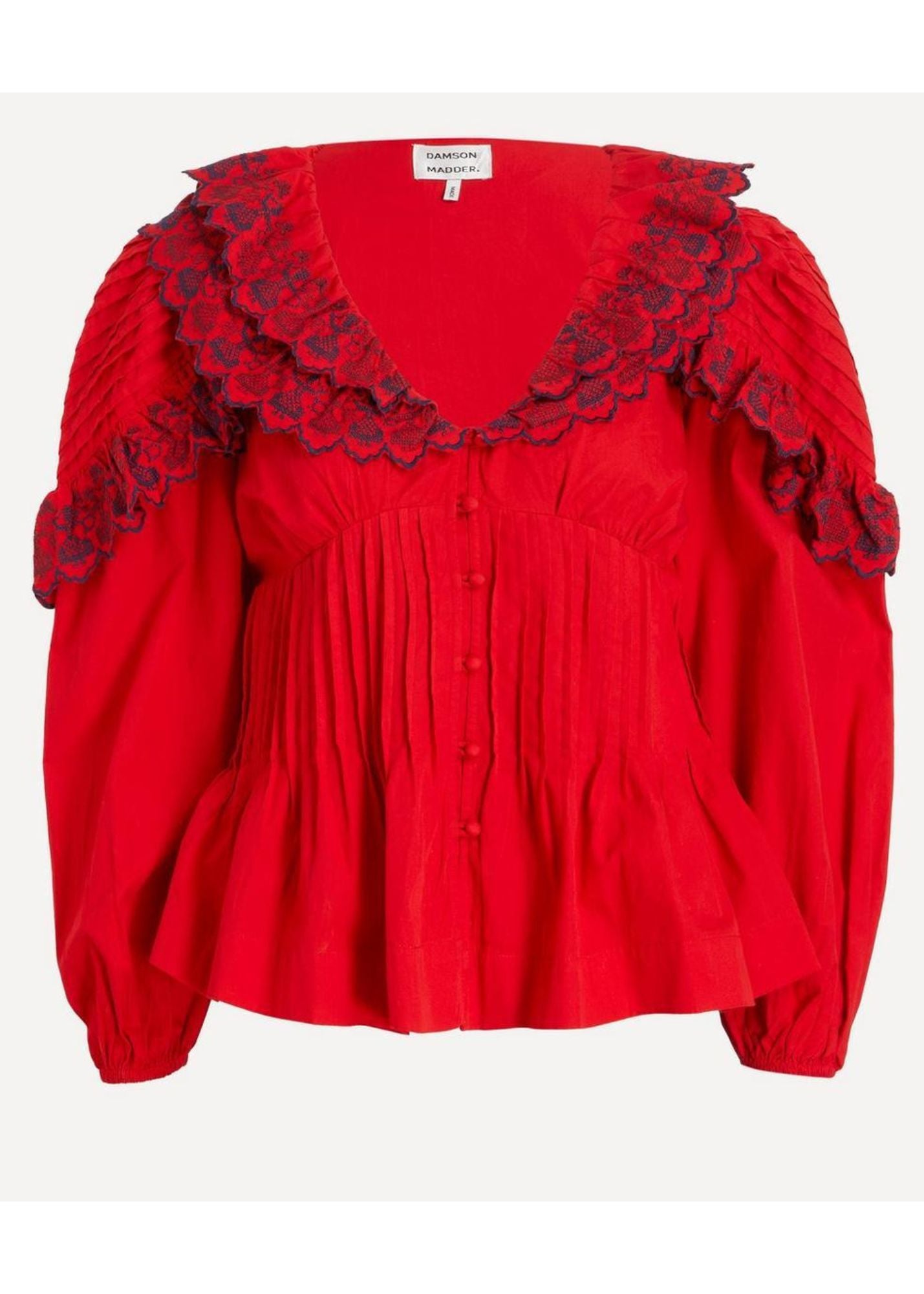 Caroline Blouse-Red