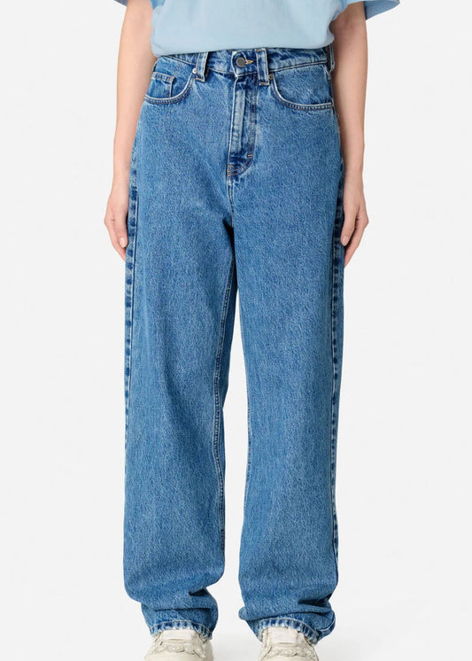 Sly Mid Rise Jeans-Mid Blue