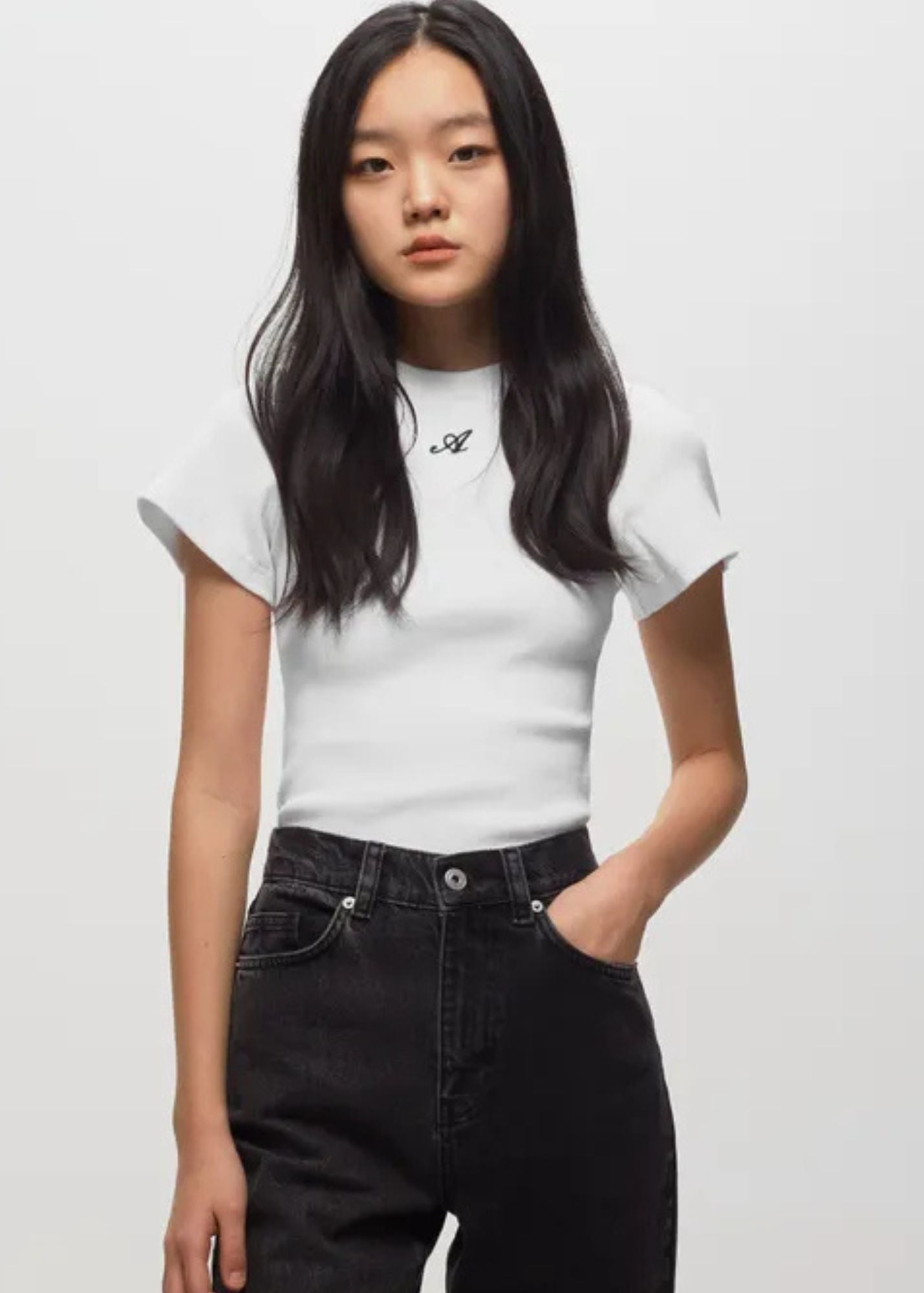 Script A T-Shirt-White
