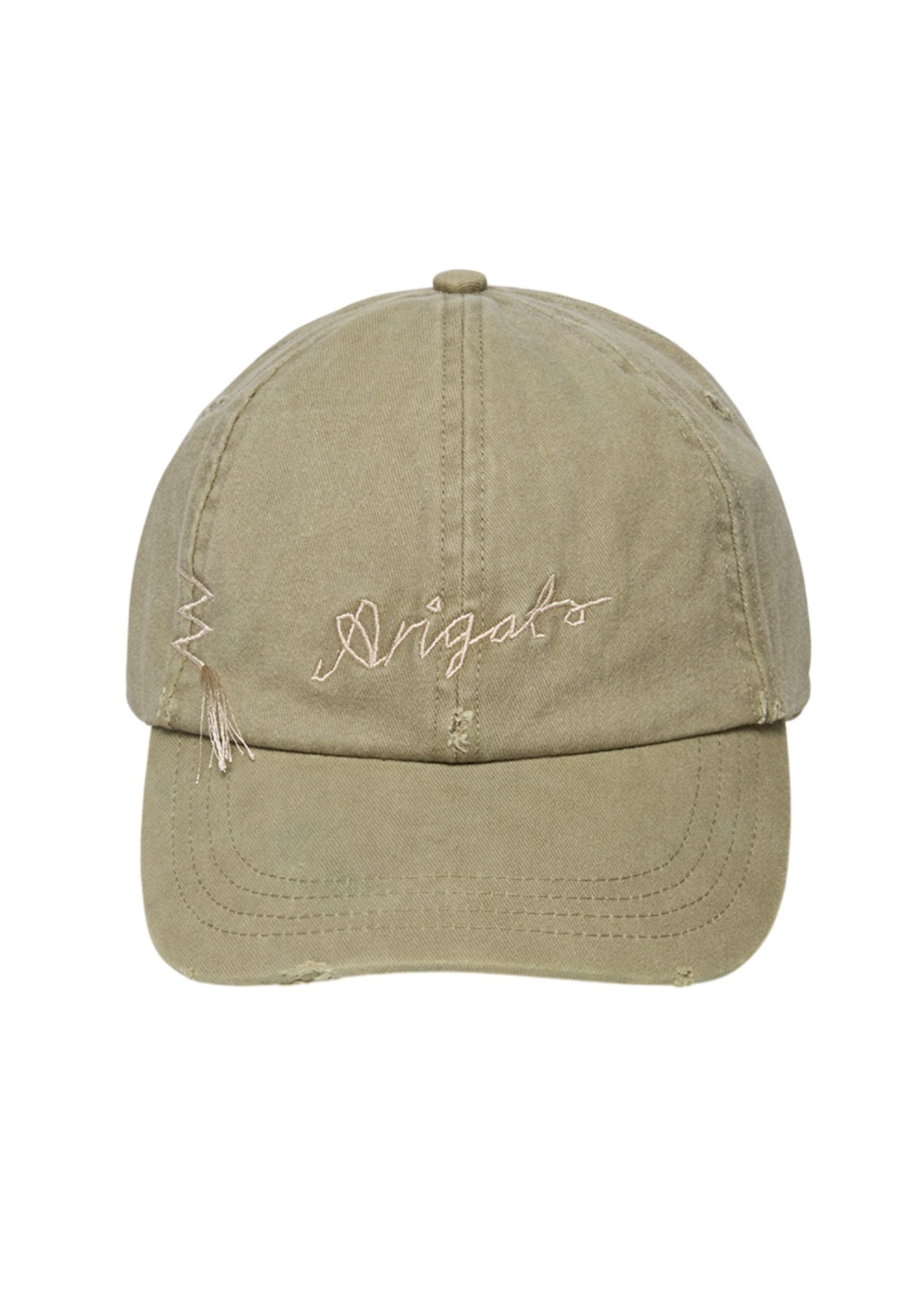 Seam Distressed Cap-Stone Grey