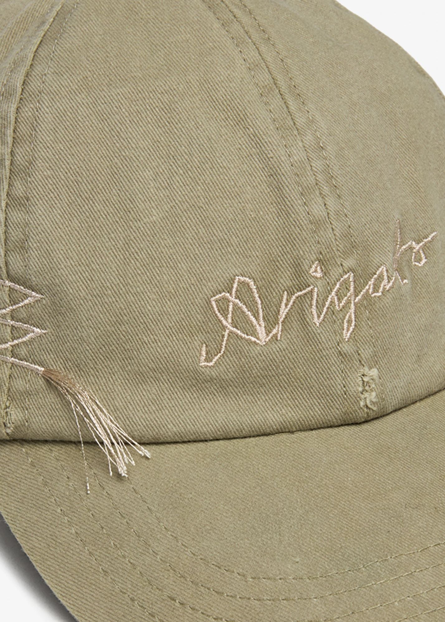 Seam Distressed Cap-Stone Grey
