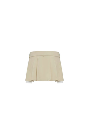 Utility Mini Skirt - Beige