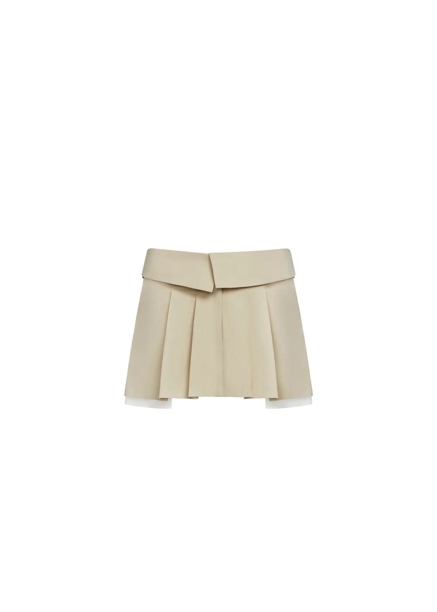 Utility Mini Skirt - Beige