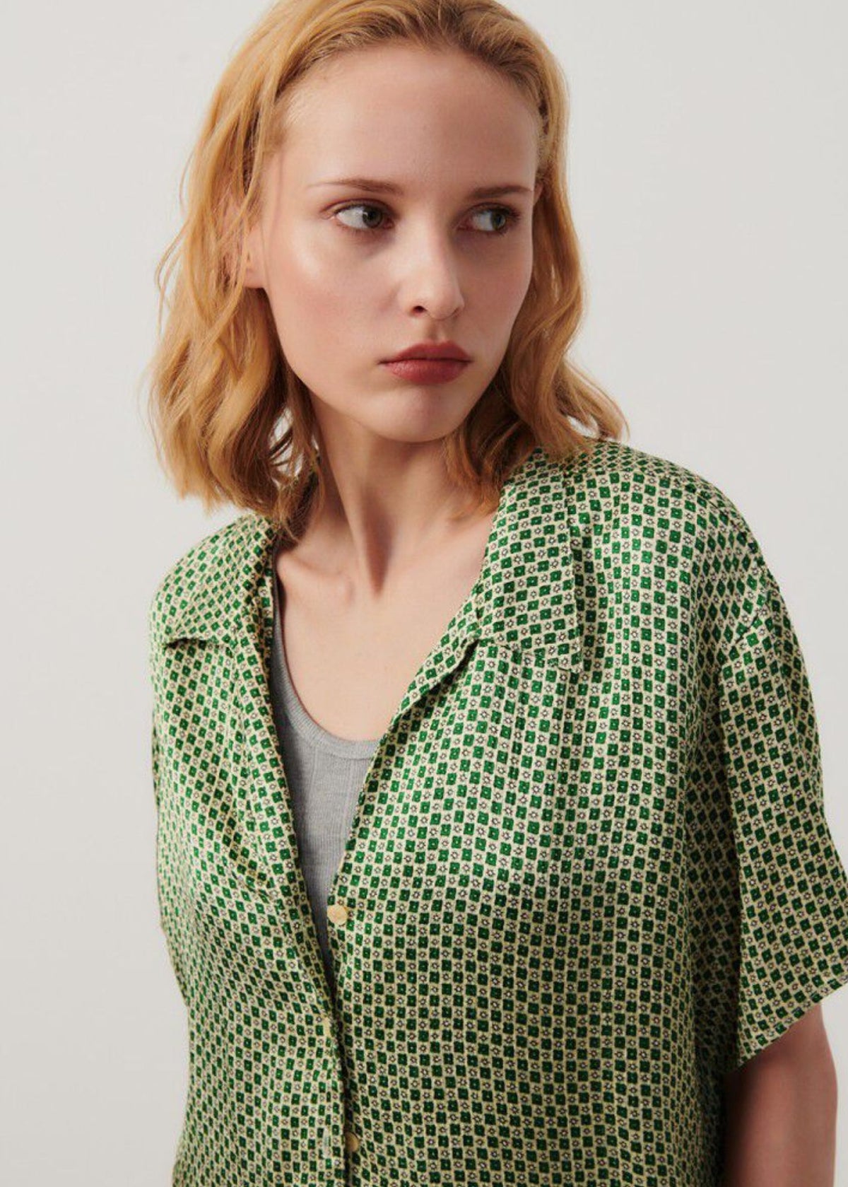 Shaning Shirt-Aramande Green