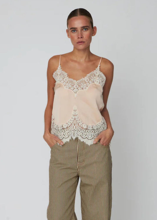 Delicate Lace Top-Pale Pink