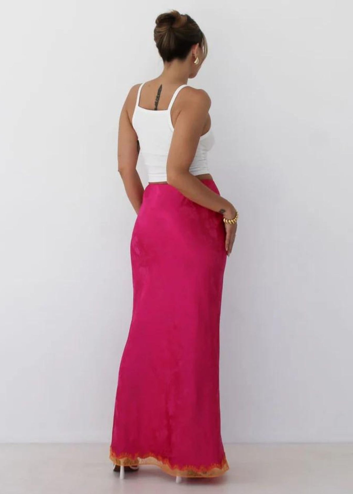 Meadow Skirt-Fuchsia