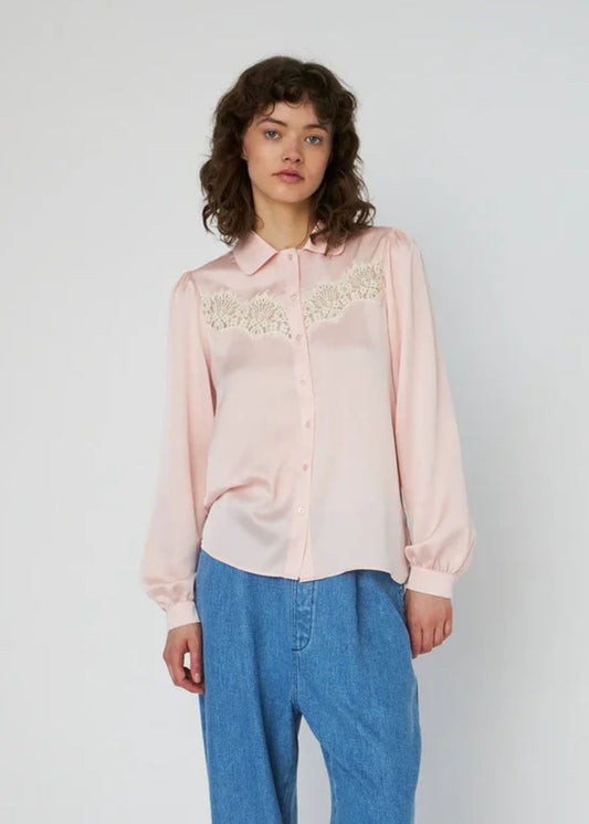 Delicate Lace Shirt - Kiss Rose