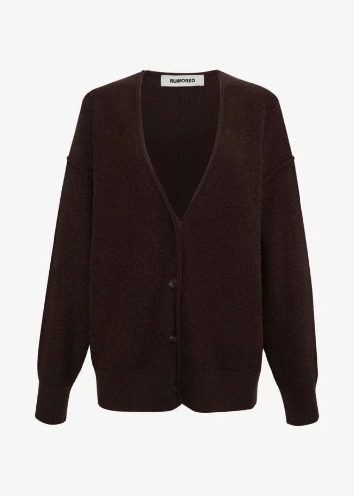 Longline Cardigan- Espresso