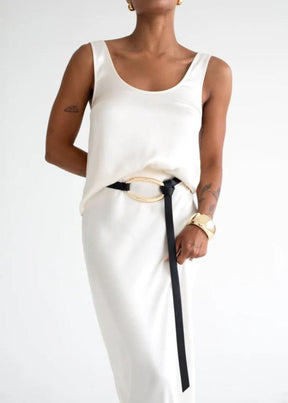 Market Tank Top-Ivory