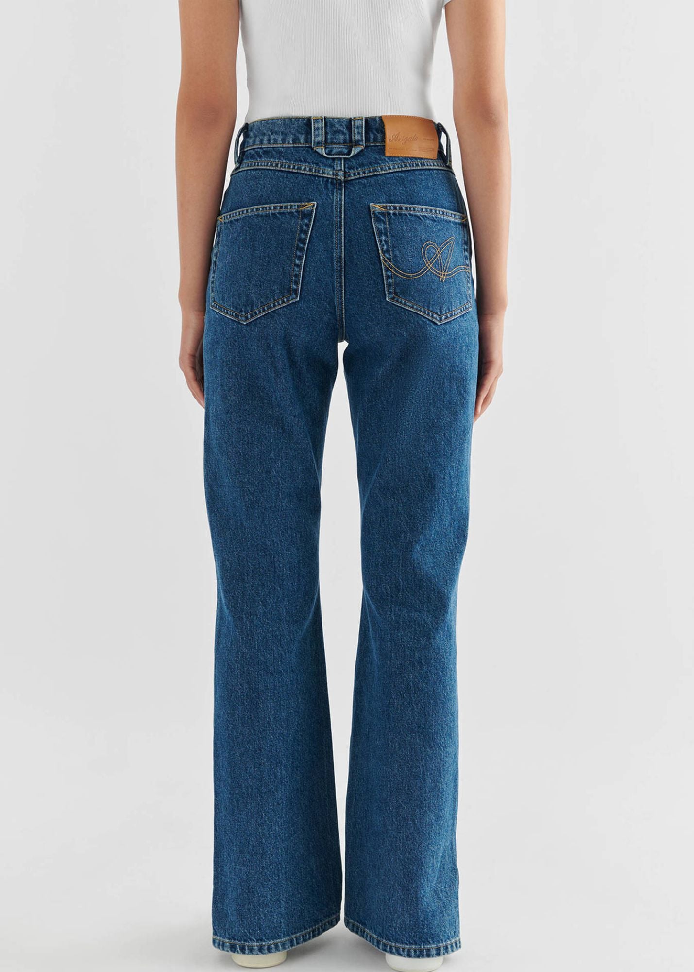 Ryder Flared Jeans-Blue