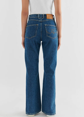 Ryder Flared Jeans-Blue