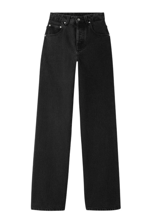 The Wide De-Nîmes Denim Pants-Black