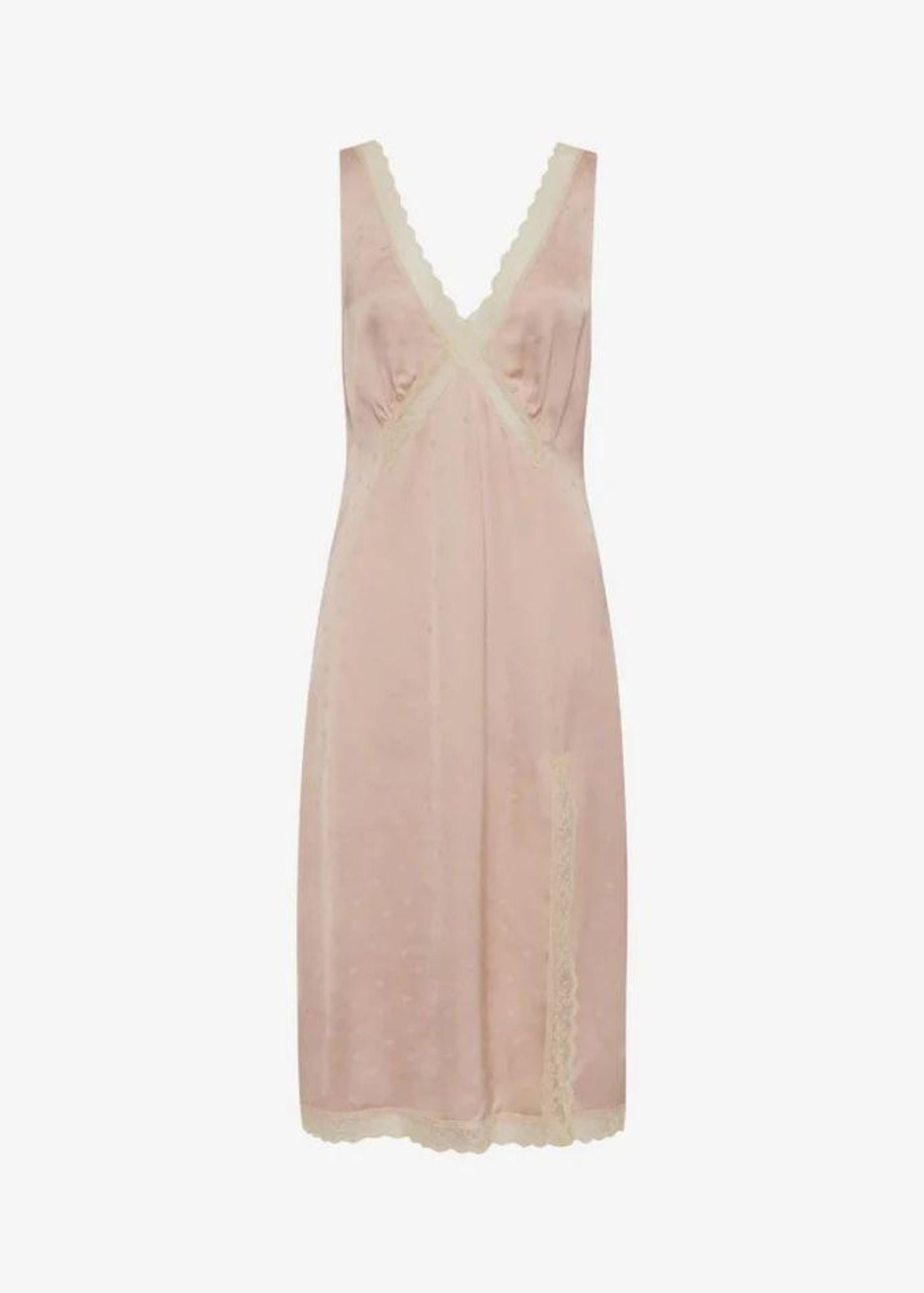 Lucy Midi Dress-Blush Heart