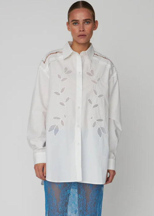 Anglaise Oversized Shirt-Offwhite
