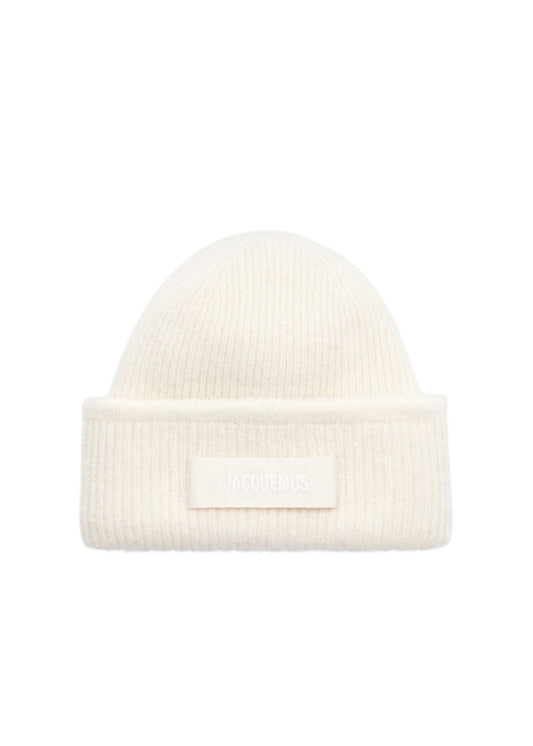 The Gros Grain Beanie-White