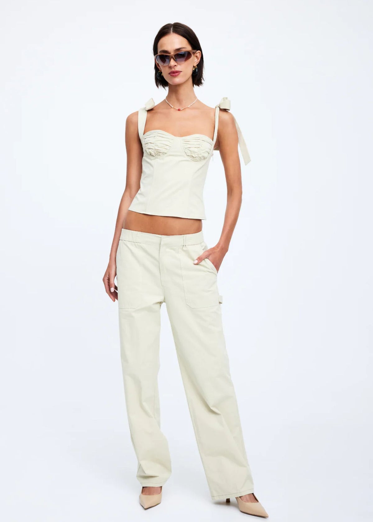 Fountain Tailored Pant - Beige