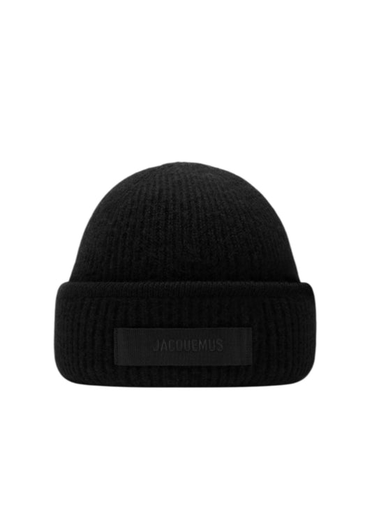 The Gros Grain Beanie-Black