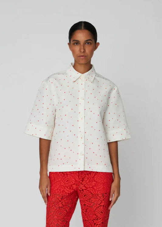Heart Printed Shirt-Hearts