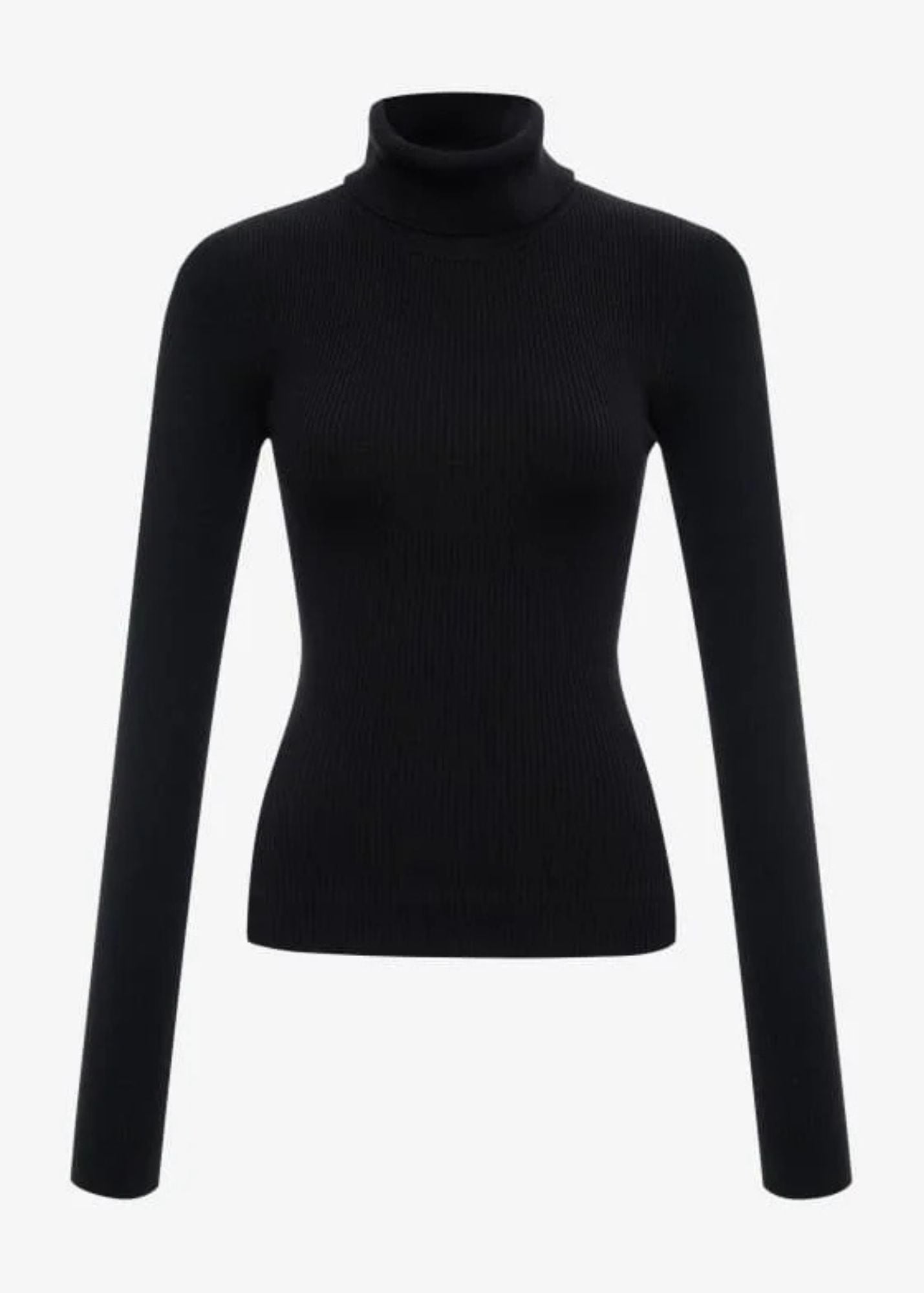 Turtleneck Top-Black