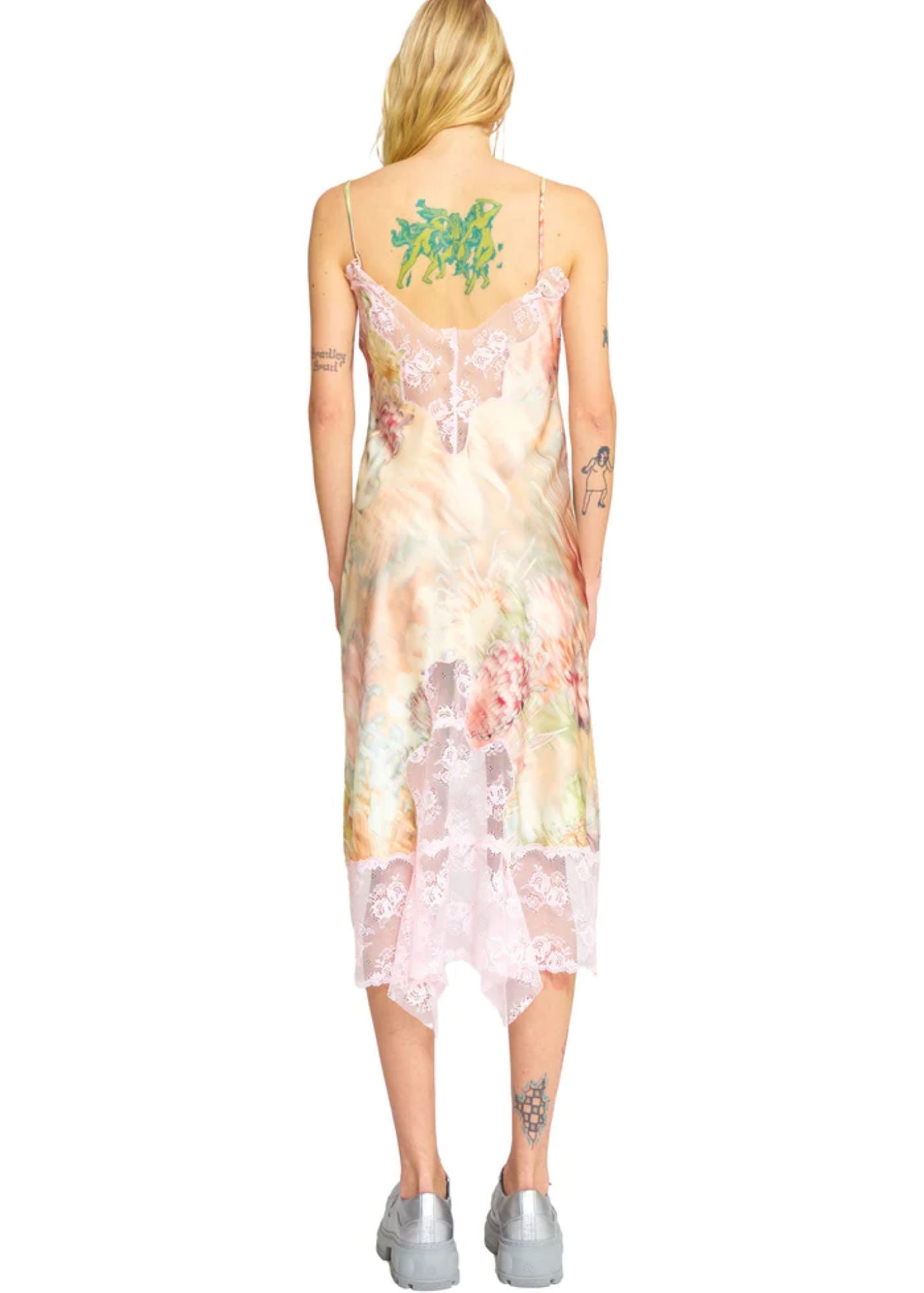 Light Chrysanthemum Meadow Gown Dress