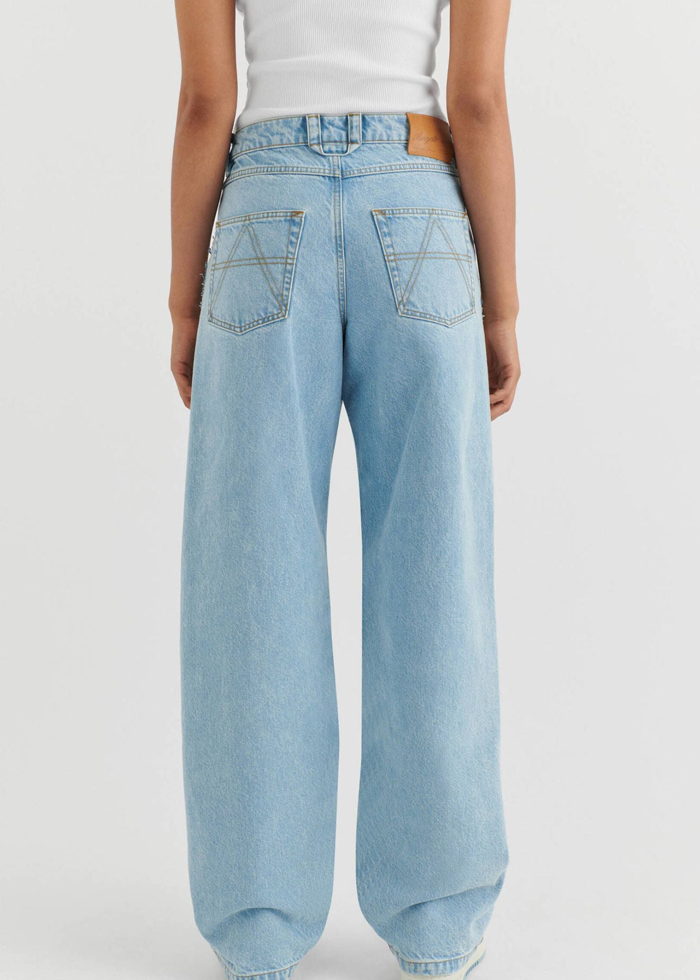 Studio Stripe Jeans-Light Blue