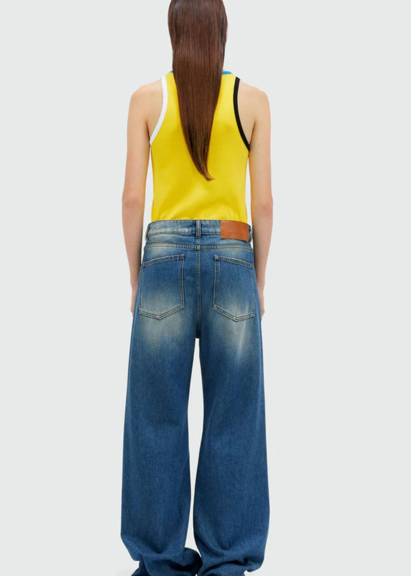 Wide Leg Pant-Blue