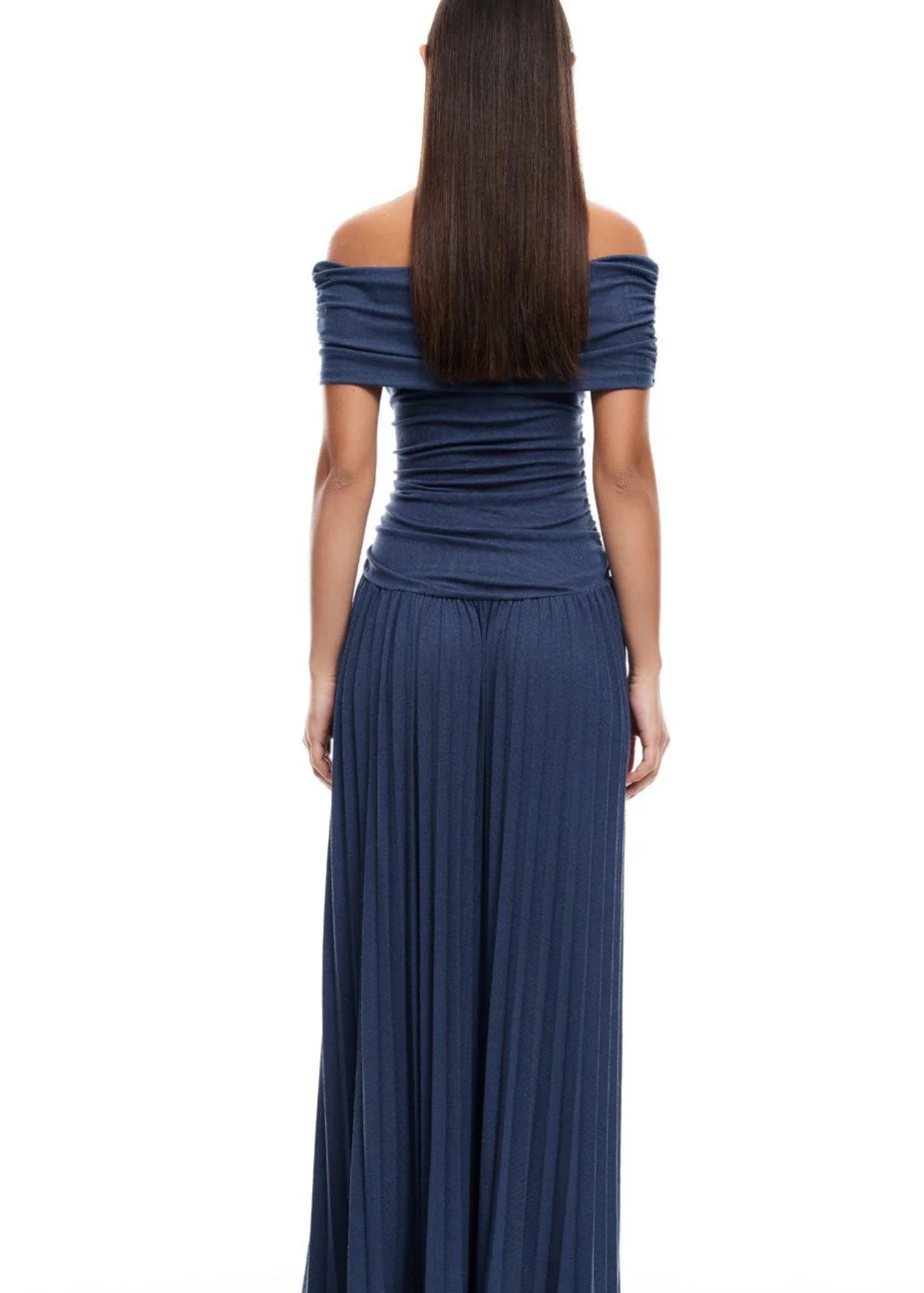 Field Of Dreams Maxi Dress-Navy